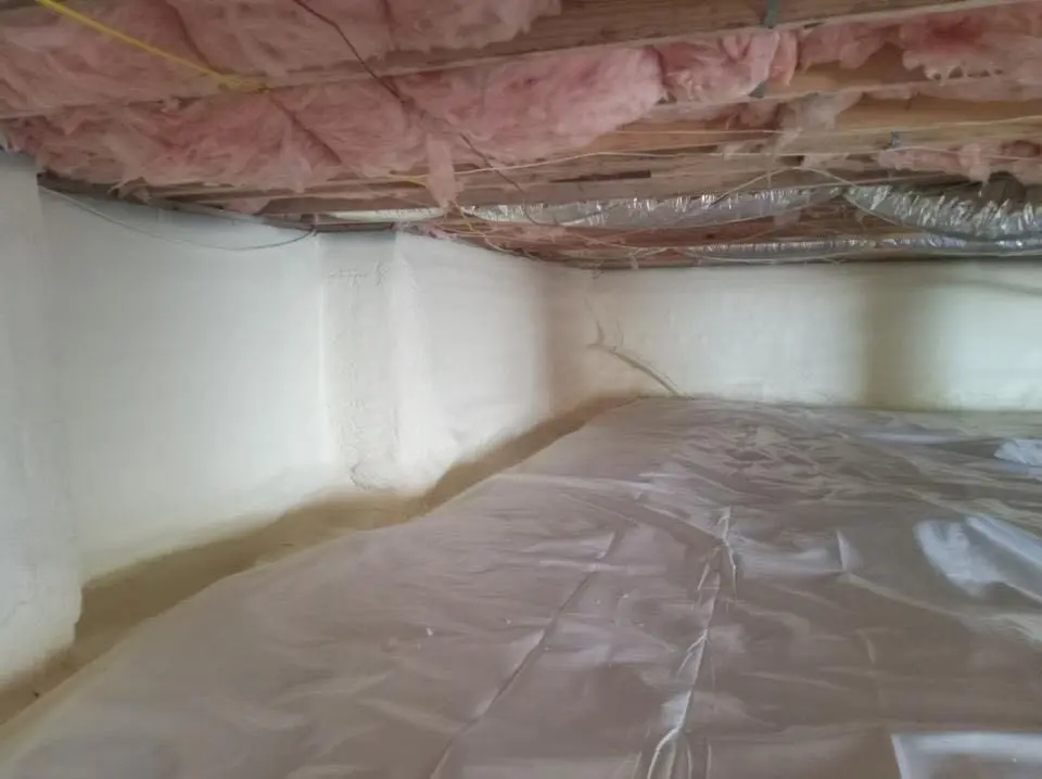 Crawl space encapsulation with closed-cell spray foam for Roof Maintenance in Laurinburg